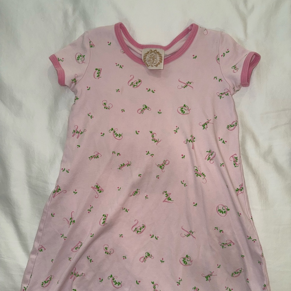 Pink Kids Dress with Floral Print